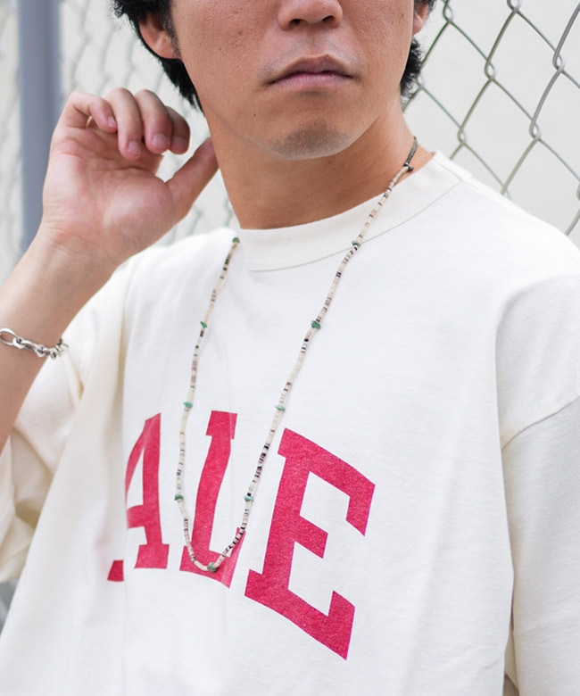 [D-607]【保存袋付き】NORTH WORKS(ノースワークス) Shell&Turquoise Necklace ネックレス