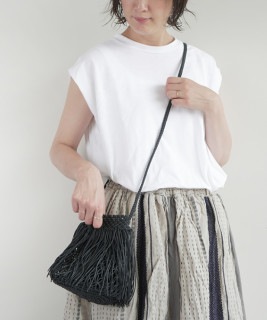 【SALE 50%OFF】[an-201013-wc]The Bagmati(バグマティ)  フリンジショルダーバッグ セール