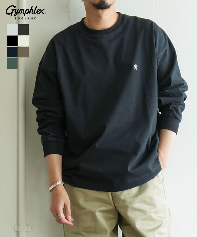 Gymphlex(ジムフレックス) クルーネック長袖Tシャツ/トップス/メンズ [GY-C0389HWJ]