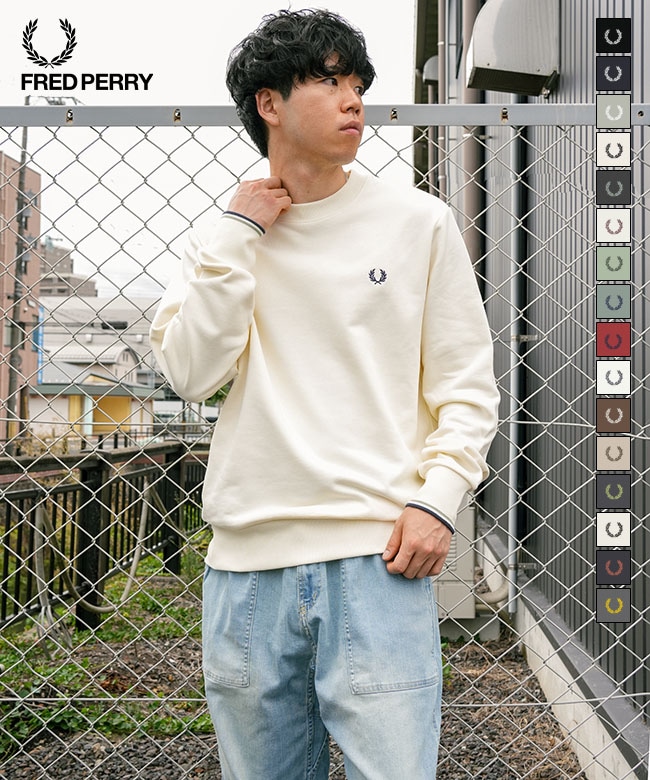M7535]FRED PERRY(フレッドペリー) Crew Neck Sweatshirt クルーネック