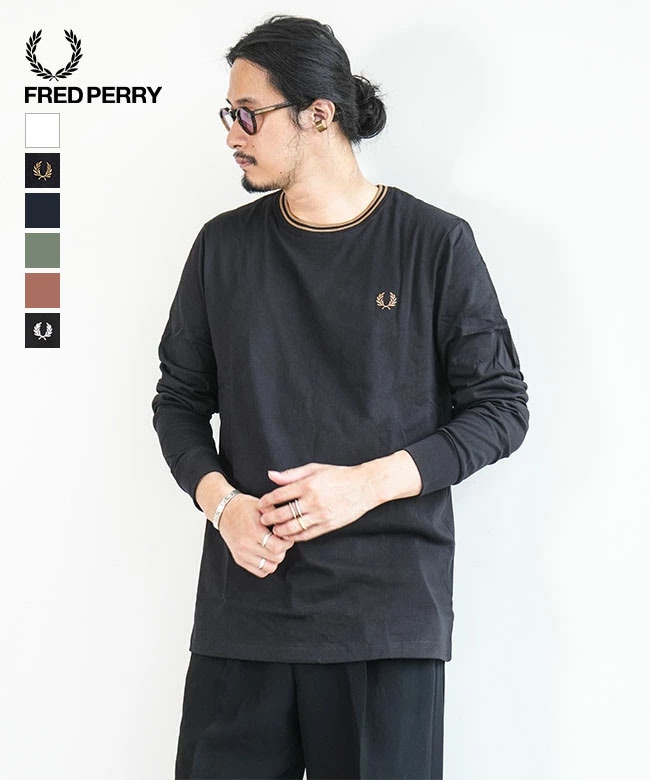 FRED PERRY(フレッドペリー) Twin Tipped Long Sleeve T-Shirt ツインティップ ロングスリーブ Tシャツ/トップス [M9602]