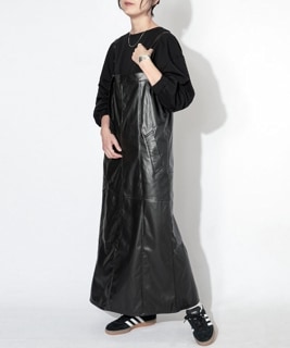 【SALE 50%OFF】[GE487]ANTGAUGE(アントゲージ) Iラインサロペットスカート サロペット ジャンパースカート レディース セール