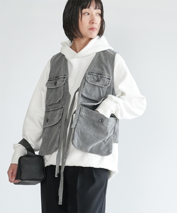 【SALE 50%OFF】[JL243L16]JOHNBULL(ジョンブル)コーデュロイハンティングベスト [2412p] セール