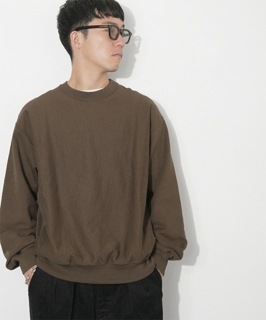 [bROOTS24F26]blurhms ROOTSTOCK(ブラームスルーツストック) Soft&Hard Sweat Crew-neck P/O Big ソフト＆ハードスウェットクルーネックプルオーバー