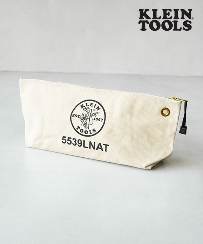 [5539lnat]KLEIN TOOLS(クラインツールズ) Canvas Bag with Zipper Large キャンバスバッグウィズジッパーラージ 雑貨