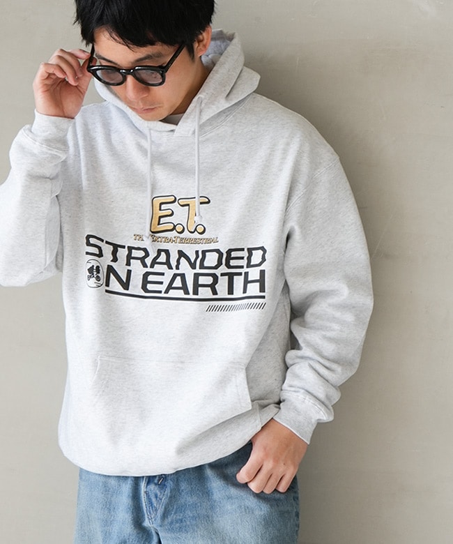 【SALE 50%OFF】SCREEN STARS BEST(スクリーンスターズベスト) E.T. ライトウェイトTC裏起毛プリントフーディ パーカー イーティー セール [2423-091SSBTET9]