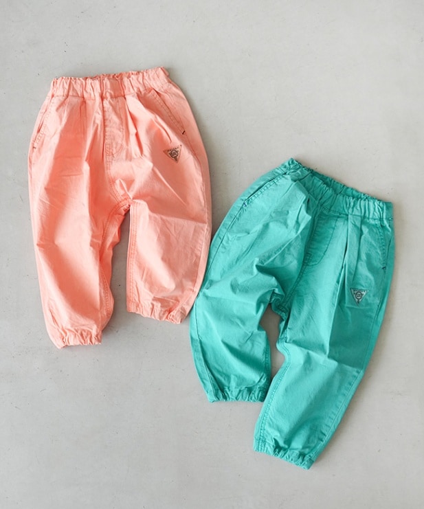[R121025]F.O.KIDS（エフオーキッズ) イロドリカラータックパンツ 10分丈 90・100・110・120・130・140サイズ【メール便対応可】