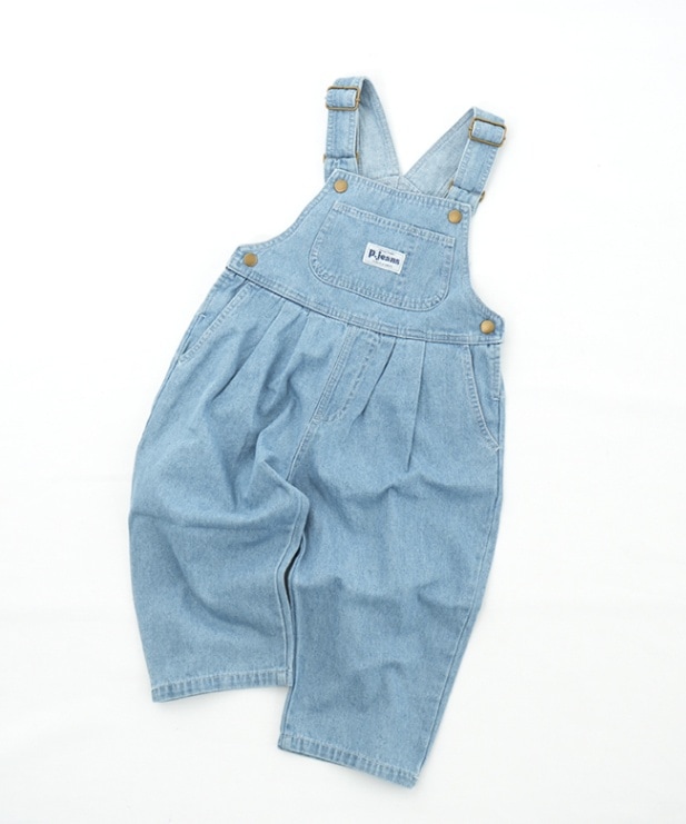 [P119015]p.premier(ピードットプルミエ)/F.O.KIDS(エフオーキッズ)  デニムオーバーオール キッズ ジュニア こども