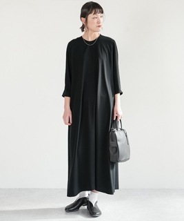 [NK-NC9814OP]NO CONTROL AIR(ノーコントロールエアー) ライトクレープダブルクロス ロングワンピース レディース NFTOP NK_NC9814O