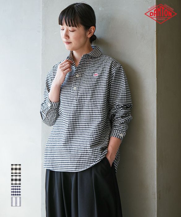 ☆お値下げ☆美品【DANTON】ダントン丸襟シャツ 36 ※店舗クリーニング済 ☆お値下げ☆美品【DANTON】ダントン丸襟シャツ 36 ※店舗