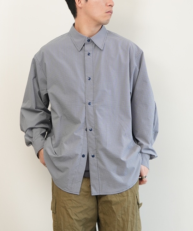 専用　CMF コムフィ アウトドアガーメント シアサッカー 作務衣 シャツ 白 CMF OUTDOOR GARMENT「SHOOTING SHIRTS - シアサッカーシャツ