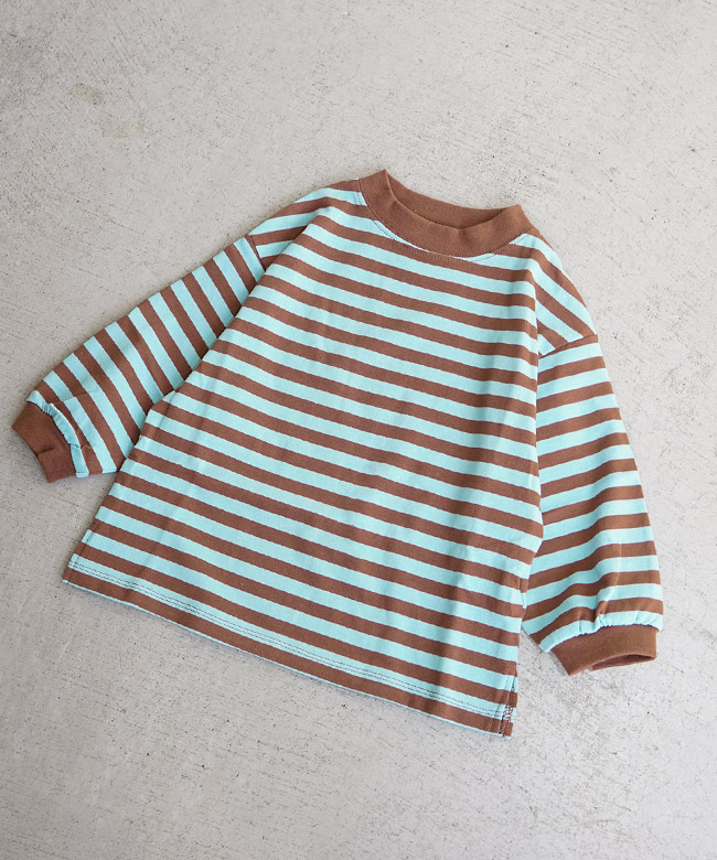 [P206025]p.premier(ピードットプルミエ)/F.O.KIDS(エフオーキッズ) ボーダー長袖Tシャツ カットソー トップス キッズ 90 100 120 130 140サイズ【メール便対応可】