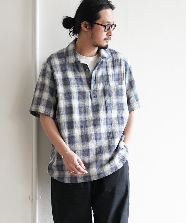 【palece】ドッピアアー 半袖プルオーバーシャツ L クリーニング済み palece様専用】ドッピアアー 半袖プルオーバーシャツ L