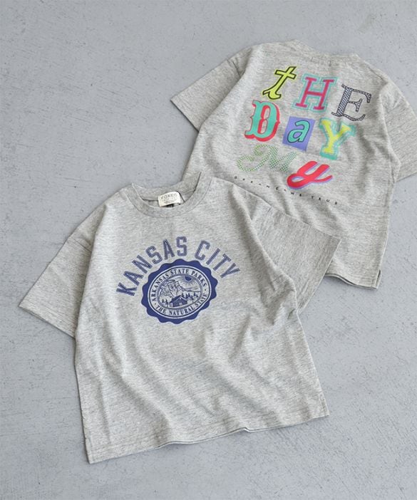 [R207225]F.O.KIDS(エフオーキッズ)VINTAGE加工Tシャツ トップス半袖