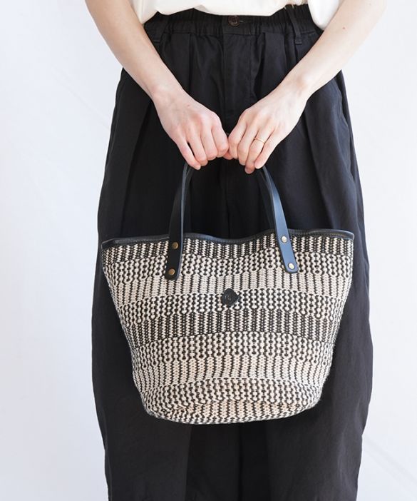 【未使用】CLEDRAN クレドランHAND＆WORK WIDE TOTE　白黒 000000025809_msZvFwX.jpg