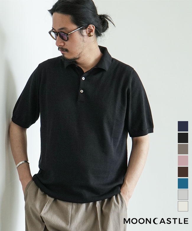 MOONCASTLE(ムーンキャッスル) ICE COTTON POLO NECK アイスコットン