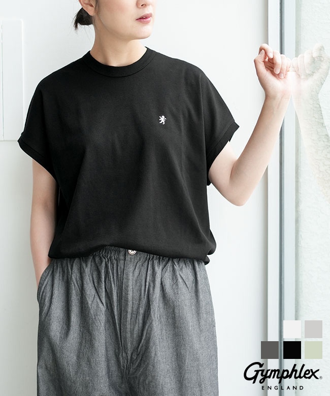 Gymphlex(ジムフレックス) セミフレンチスリーブ クルーネックTシャツ
