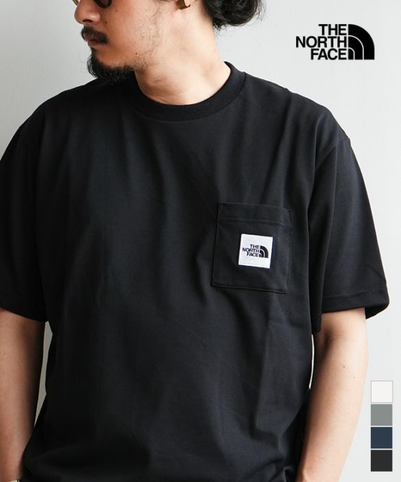 ◇[NT82541]THE NORTH FACE(ザ・ノース・フェイス) S/S Square Logo Pocket Tee ショートスリーブスクエアロゴポケットTシャツ メンズ トップス 半袖 クルーネック ポケT ロゴT【メール便対応可】