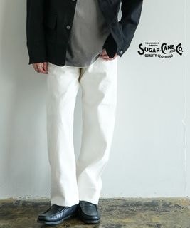 【SALE 50%OFF】SUGAR CANE(シュガーケーン) 13oz. WHITE DENIM “1947 MODEL” (REGULAR STRAIGHT) 13オンス ホワイトデニム 