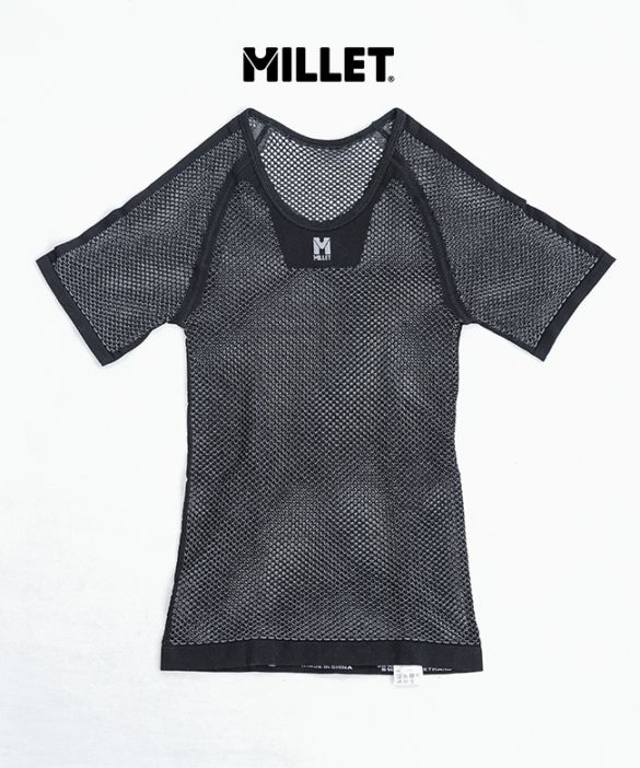 MILLET(ミレー) DRYNAMIC NESH SHORT SLEEVE ドライナミック メッシュ ショートスリーブ メンズ トップス アンダーウェア 肌着 スポーツ 快適 汗【メール便対応可】 [MIVO1566]