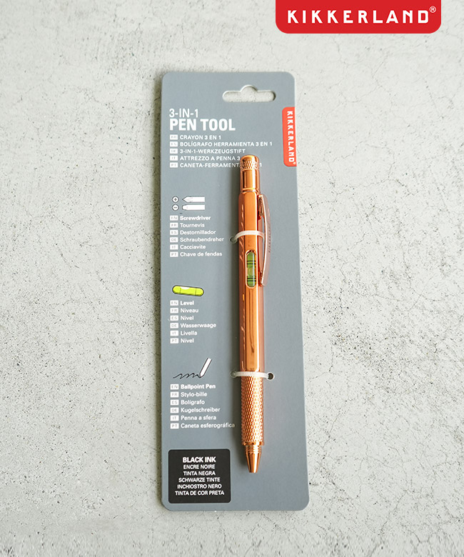 [K4356]KIKKERLAND(キッカーランド) COPPER 3-IN-1 PEN TOOL コッパー3-in-1ペンツール 多機能ペン