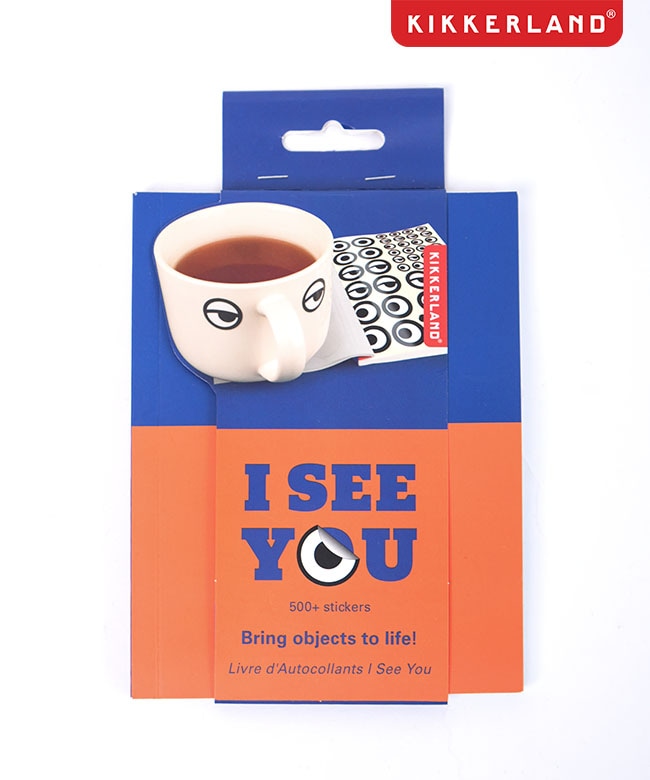 [KGG277]KIKKERLAND(キッカーランド) アイ シー ユー ステッカー ブック I See You Sticker Book たくさんの目のモチーフステッカーセット シール【メール便対応可】
