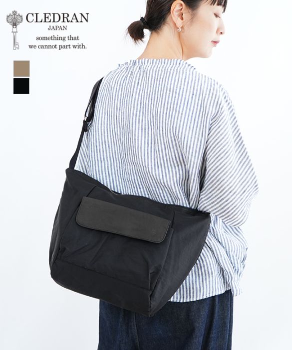 [CL3878]【保存袋付き】CLEDRAN(クレドラン)LEATHER  FLAP SHOULDER レザーフラップショルダー