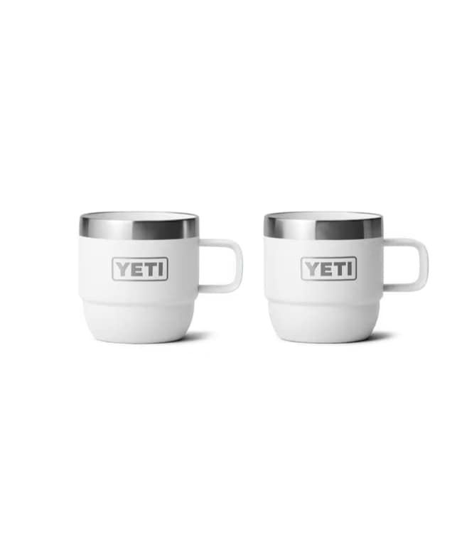 [21071503791] YETI(イエティー) / 6OZ STACKABLE MUGS 2PK(6oz スタッカブルマグ 2Ｐ) / スタッキングマグ 真空断熱 エスプレッソ コーヒーカップ 2個セット 177ml 保温 / WHITE【ラッピング対象外】