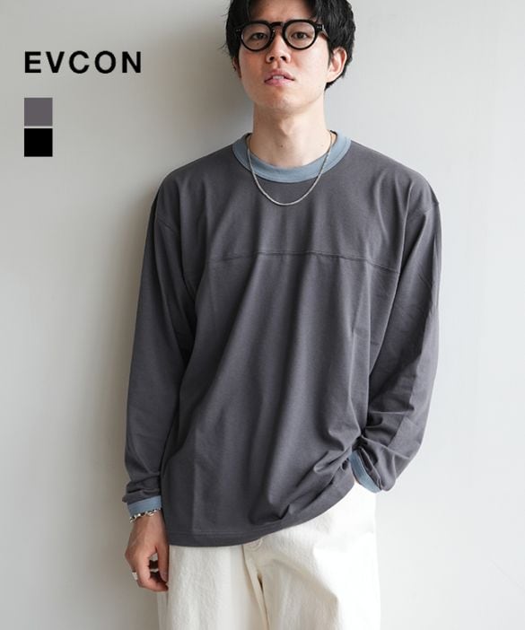 253-91105]EVCON(エビコン) ECO RINGER L/S T-SHIRT エコリンガー