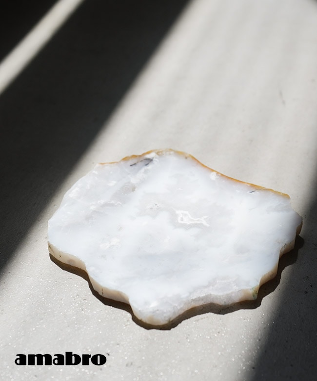 [1636]amabro(アマブロ) AGATE COASTER アゲートコースター 天然石 瑪瑙 メノウ
