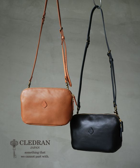 [CL2763]【保存袋付き】CLEDRAN(クレドラン)FLAM WALLET SHOULDER フラムウォレットショルダー