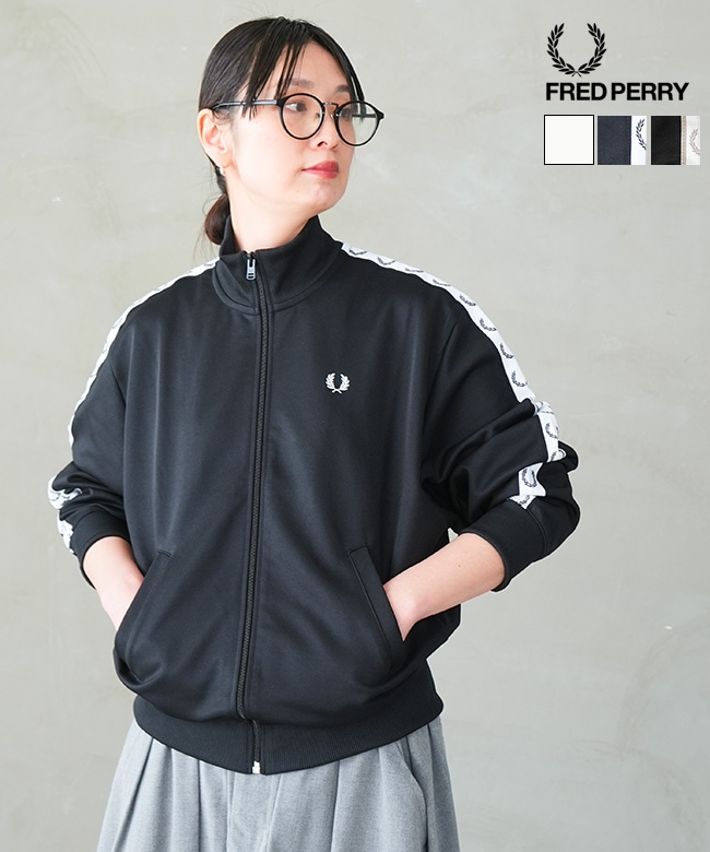 J1106]FRED PERRY(フレッドペリー) TAPED TRACK JACKET テープトラック