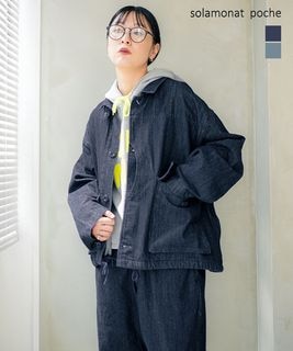 ◇solamonat poche(ソラモナポッシェ) 9OZデニムハンティングジャケット アウター ウッディーハウス [poche-dm-htjk]