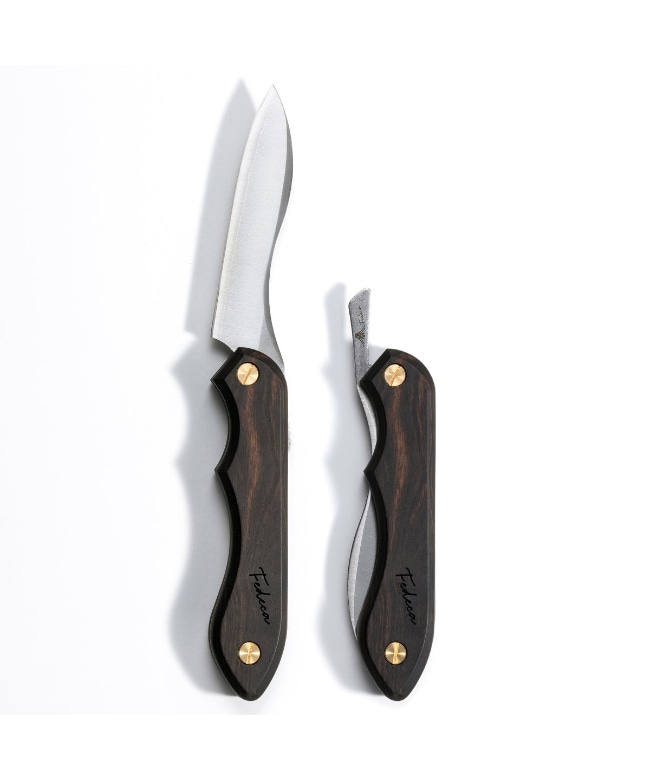 [000955] FEDECA フェデカ / 折畳式料理ナイフ  折畳式料理ナイフ プレーン黒檀【天然木シリーズ】【ラッピング対象外】【沖縄・北海道・離島配送不可】