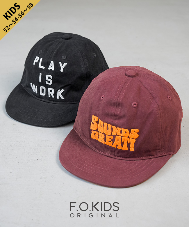 [R468015]F.O.KIDS(エフオーキッズ) 6panel CAP 6パネルキャップ 帽子【メール便対応可】