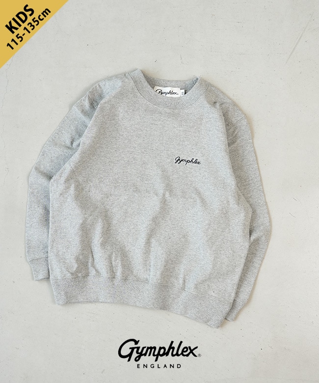 [GY-C0506HKT]Gymphlex(ジムフレックス) キッズ クルーネック 長袖プルオーバー 115 125 135サイズ【メール便対応可】