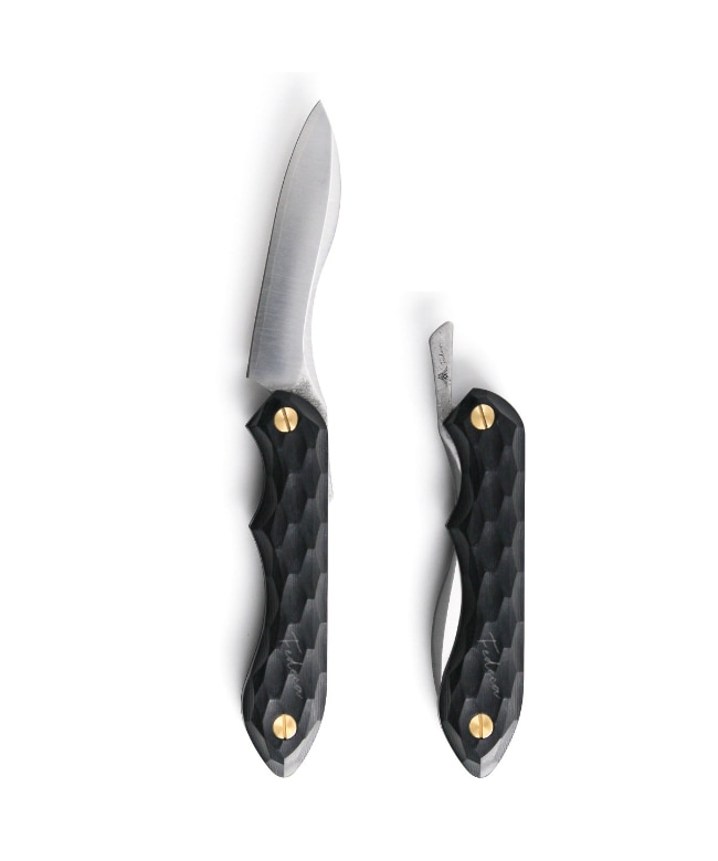 [000837] FEDECA フェデカ /  折畳式料理ナイフ 名栗ブラック【積層強化木（黒）】【ラッピング対象外】【沖縄・北海道・離島配送不可】