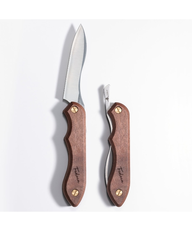 [000881] FEDECA フェデカ / 折畳式料理ナイフ プレーンウォルナット【天然木】【ラッピング対象外】【沖縄・北海道・離島配送不可】