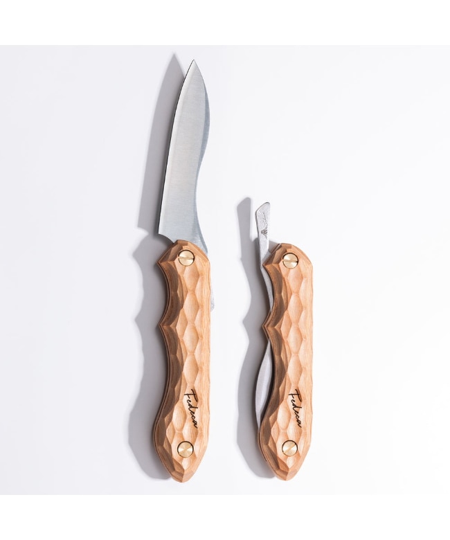 [001113] FEDECA フェデカ / 折畳式料理ナイフ 名栗ホワイト【積層強化木】【ラッピング対象外】【沖縄・北海道・離島配送不可】