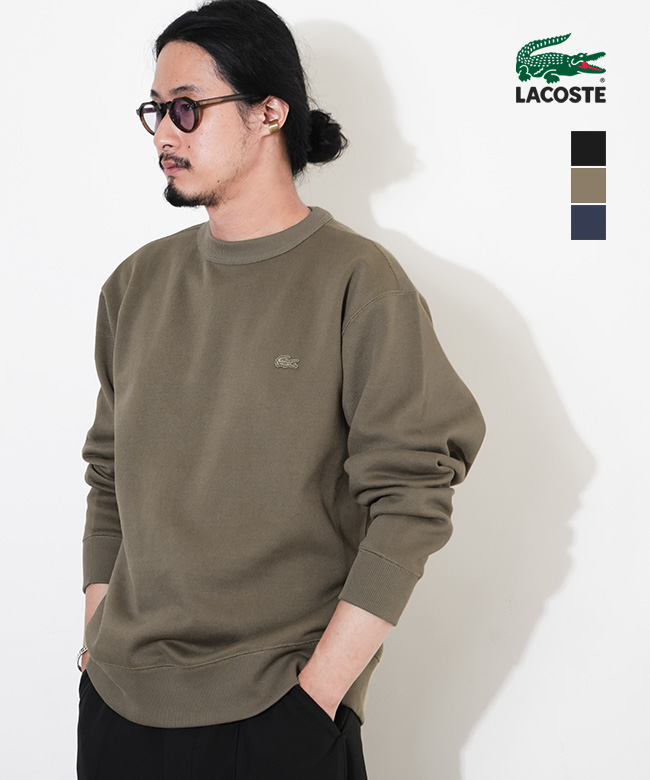 SH9359-99]LACOSTE(ラコステ)鹿の子ニットワントーンクルーネック ロン
