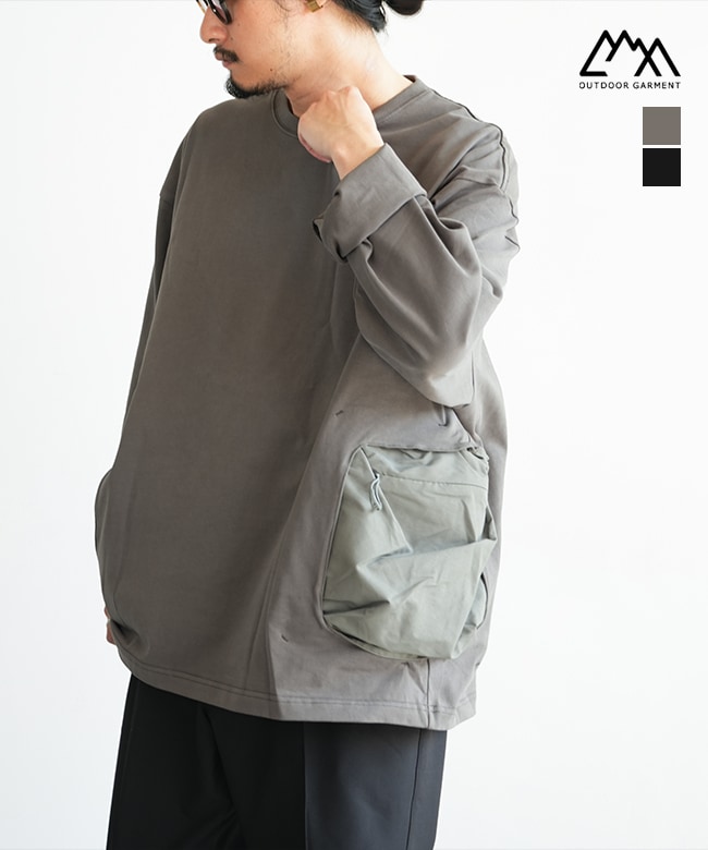 [CMF2502-C08C]CMF/COMFY OUTDOOR GARMNT(シーエムエフ/コンフィーアウトドアガーメント) PJANTOM TEE ファントムTEE メンズ トップス Tシャツ 長袖 カットソー クルーネック プルオーバー