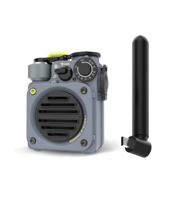 [mw-pvxi3] / MUZEN(ミューゼン) / FMラジオ、モバイルバッテリー搭載のBluetoothスピーカー「Wild Mini 第3世代」アップグレード版 【ラッピングキット適用外】