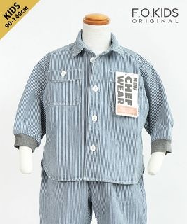 【SALE 30%OFF】[R408015]F.O.KIDS(エフオーキッズ) シェフシャツジャケット 子供服 トップス 90 100 110 120 130 140 サイズ 【メール便対応可】 セール