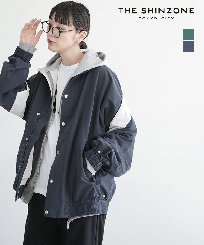 25AMSJK04]THE SHINZONE(ザ シンゾーン) BICOLOR TRACK JACKET