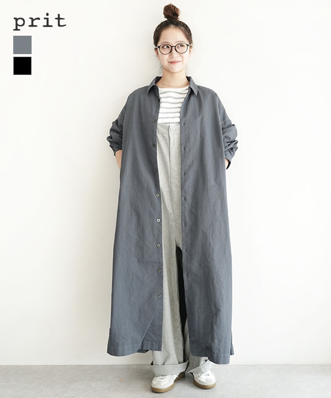 P80609]prit(プリット) 60/1アンカットコール近江晒加工