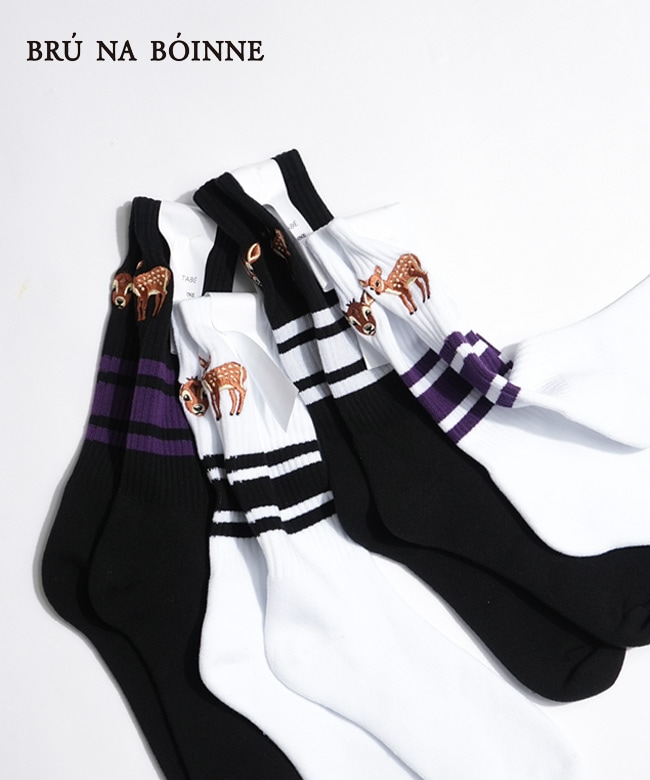 bnbsw58fa]BRU NA BOINNE(ブルーナボイン) Skater Socks Fawns