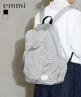 【SALE 50%OFF】emmi(エミ) ボックスチェックギャザーボディーバックパック リュック セール [13WGB254311]