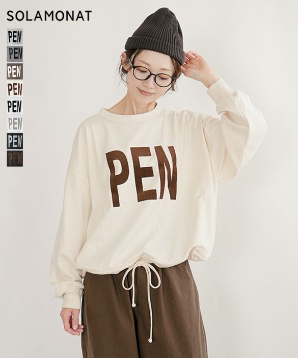 ◇[SMA-PEN-PEN]SOLAMONAT(ソラモナ) ペンネ天竺 モックネック 裾紐