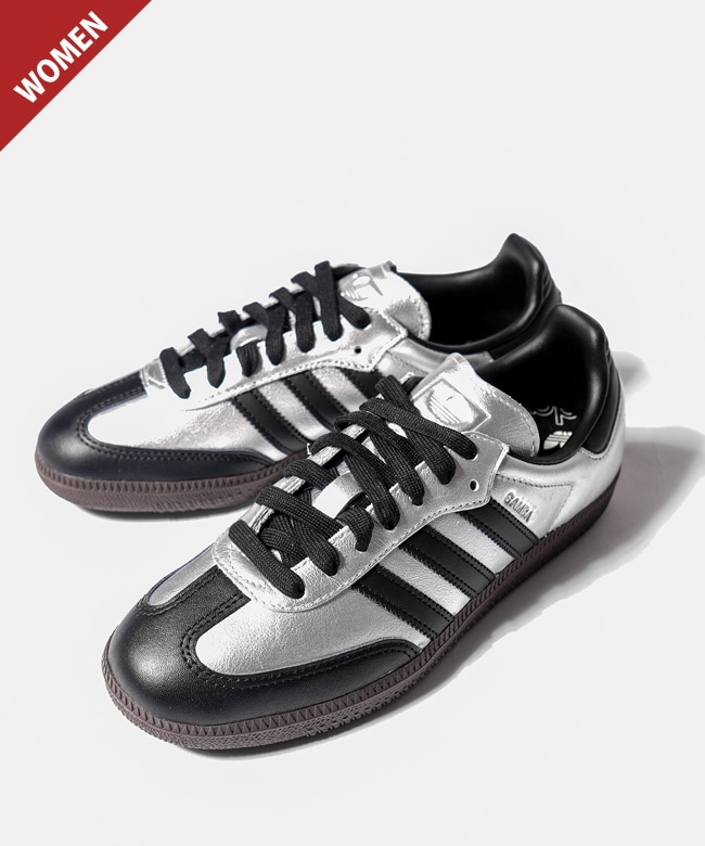 ◇[KI8464]adidas Originals (アディダス オリジナルス) SAMBA OG サンバ スニーカー 靴 シューズ メタリック シルバー