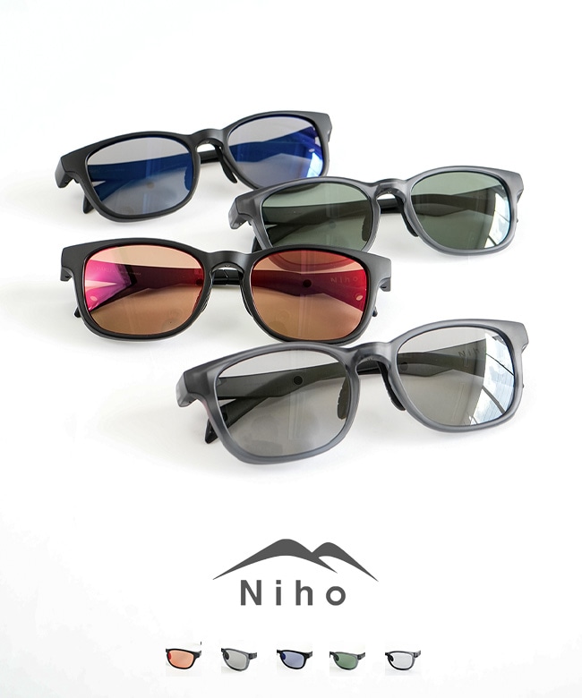 【専用ポーチ・フード付き】Niho(ニホ) 偏光レンズ サングラス [NH-101]